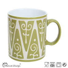 Simple Glazing Color Silk Screen Straight Mug